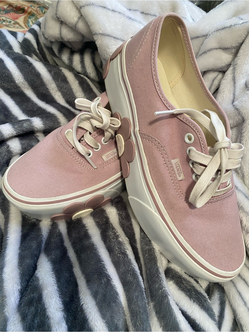 Vans Authentic Platform Floral-Accent Canvas Sneakers